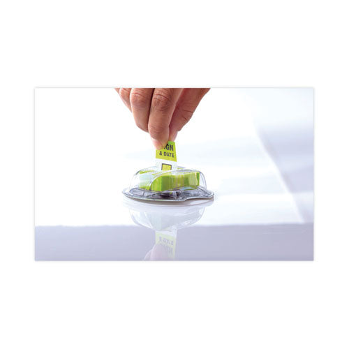 Image of Post-it® Flags 680-HVSD Page Flags In Dispenser, "sign And Date", Bright Green, 200 Flags/dispenser