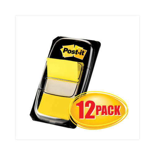 Image of Post-it® Flags 680-YW12 Marking Page Flags in Dispensers, Yellow, 50 Flags/Dispenser, 12 Dispensers/Box
