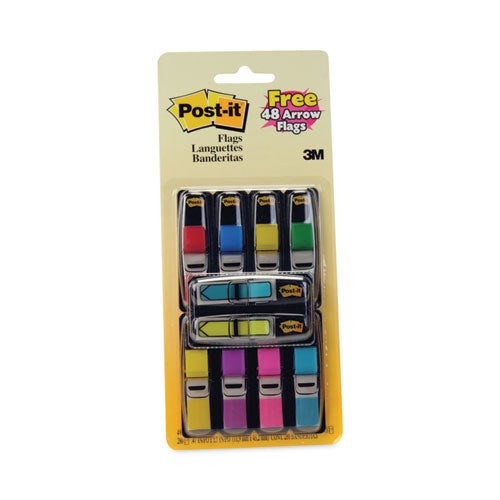 Image of Post-it® Flags 683-VAD1 Page Flag Value Pack, 0.5 x 1.75, Assorted Colors, 280 Page Flags, 48, 1/2" Arrows/Pack