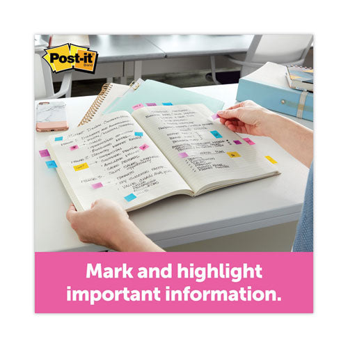 Image of Post-it® Flags 683-XL1 0.5" and 1" Page Flag Value Pack, Nine Assorted Colors, 320/Pack