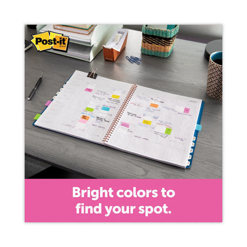 Image of Post-it® Flags 683-XL1 0.5" and 1" Page Flag Value Pack, Nine Assorted Colors, 320/Pack