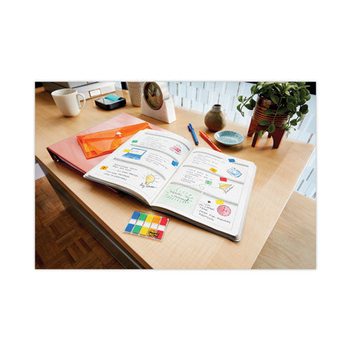 Image of Post-it® Flags 683-XL1 0.5" and 1" Page Flag Value Pack, Nine Assorted Colors, 320/Pack