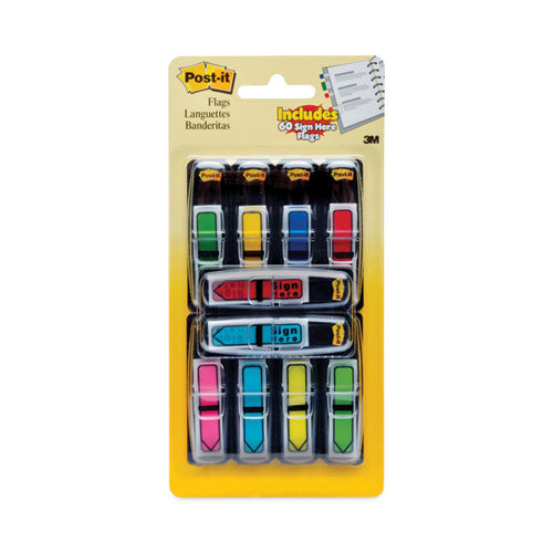 Image of Post-it® Flags 684-VAD2 Arrow 0.5" Page Flags, Assorted Primary/Brights, 252/Pack