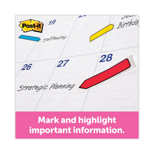 Image of Post-it® Flags 684-VAD2 Arrow 0.5" Page Flags, Assorted Primary/Brights, 252/Pack