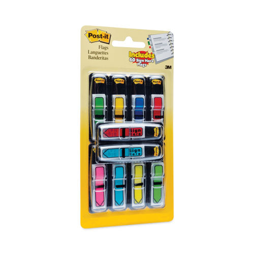 Image of Post-it® Flags 684-VAD2 Arrow 0.5" Page Flags, Assorted Primary/Brights, 252/Pack