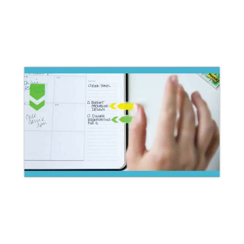 Image of Post-it® Flags 684-VAD2 Arrow 0.5" Page Flags, Assorted Primary/Brights, 252/Pack