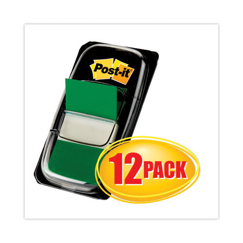 Image of Post-it® Flags 680-GN12 Marking Page Flags In Dispensers, Green, 50 Flags/dispenser, 12 Dispensers/pack
