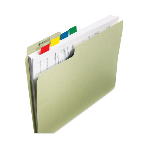 Image of Post-it® Flags 680-GN12 Marking Page Flags In Dispensers, Green, 50 Flags/dispenser, 12 Dispensers/pack