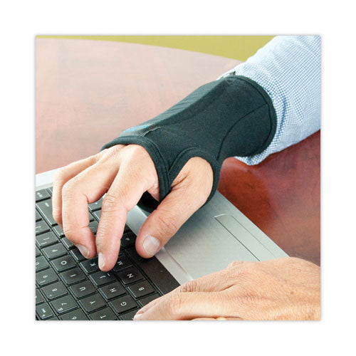 Image of IMAK® RSI A20126 SmartGlove Flexible Wrist Support Splint, Medium, Fits Hands Up to 3.75" Wide, Black