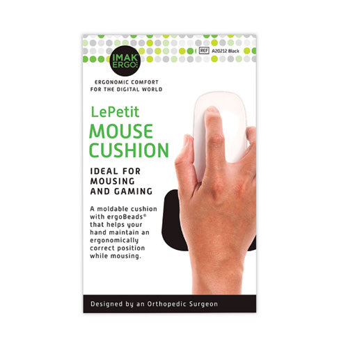 Image of IMAK® Ergo A20212 Le Petit Mouse Wrist Cushion, 4.25 x 2.5, Black