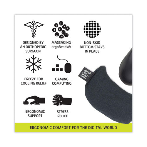 Image of IMAK® Ergo A20212 Le Petit Mouse Wrist Cushion, 4.25 x 2.5, Black