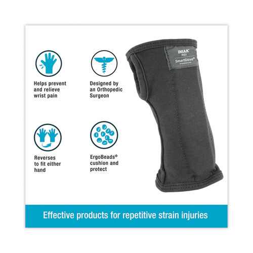 Image of IMAKÂ® RSI SmartGlove Wrist Wrap, Large, Fits Hands Up to 4.25" Wide, Black
