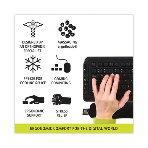 Image of IMAK® Ergo A10160 Keyboard Wrist Cushion, 17.75 x 3, Black