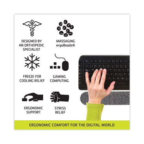 Image of IMAK® Ergo A10161 Keyboard Wrist Cushion, 10 x 6, Gray