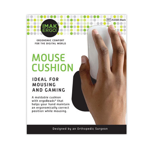Image of IMAK® Ergo A10165 Mouse Wrist Cushion, 5.75 x 3.75, Black