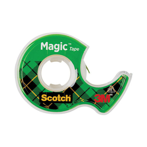 Image of Scotch® 3105 Magic Tape In Handheld Dispenser, 1" Core, 0.75" X 25 Ft, Clear, 3/pack