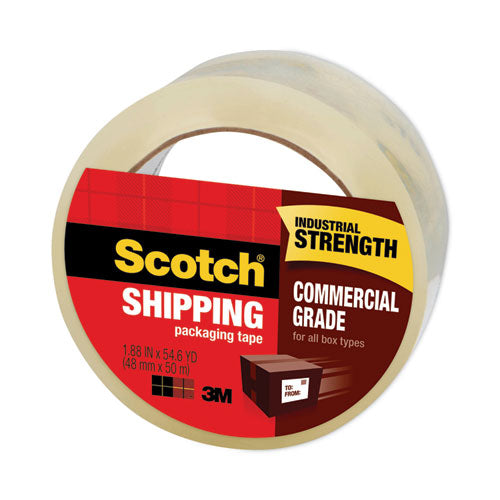 Image of Scotch® 3750-CS36ST 3750 Commercial Grade Packaging Tape With St-181 Pistol-Grip Dispenser, 3" Core, 1.88" X 54.6 Yds, Clear, 36/carton