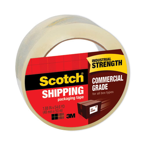Image of Scotch® 3750-CS36ST 3750 Commercial Grade Packaging Tape With St-181 Pistol-Grip Dispenser, 3" Core, 1.88" X 54.6 Yds, Clear, 36/carton