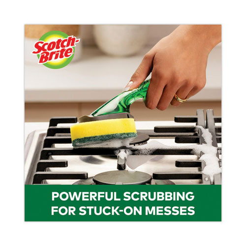 Image of Scotch-Brite® 481-7RSC Soap-Dispensing Dishwand Sponge Refills, 2.9 X 2.2, Green, 2/pack