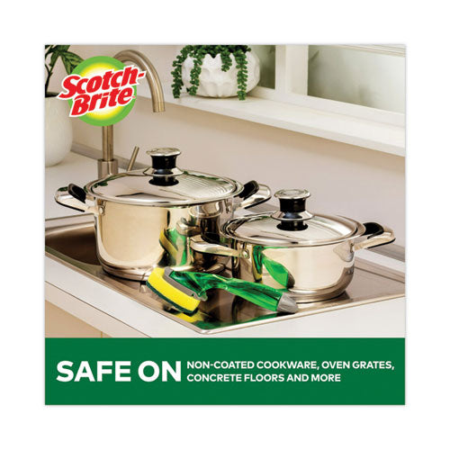 Image of Scotch-Brite® 481-7RSC Soap-Dispensing Dishwand Sponge Refills, 2.9 X 2.2, Green, 2/pack