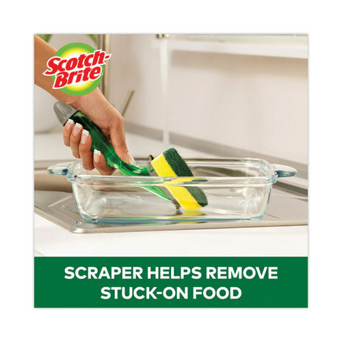Image of Scotch-Brite® 481-7RSC Soap-Dispensing Dishwand Sponge Refills, 2.9 X 2.2, Green, 2/pack