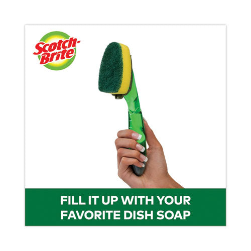 Image of Scotch-Brite® 481-7RSC Soap-Dispensing Dishwand Sponge Refills, 2.9 X 2.2, Green, 2/pack