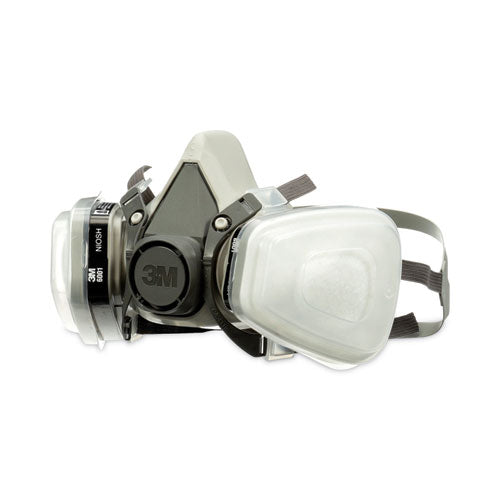 Image of 3M 6111P1-DC Half Facepiece Paint Spray/pesticide Respirator, Small