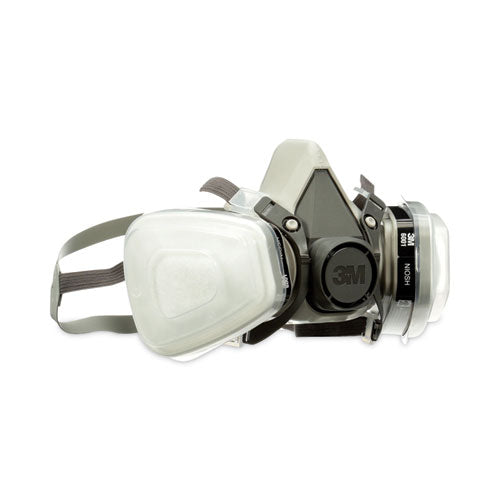 Image of 3M 6111P1-DC Half Facepiece Paint Spray/pesticide Respirator, Small