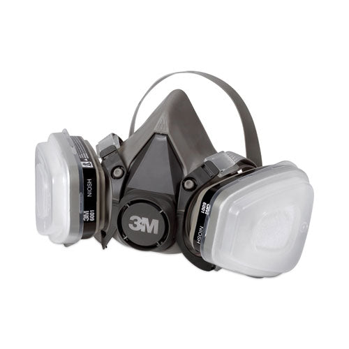 Image of 3M 6211P1-DC Half Facepiece Paint Spray/pesticide Respirator, Medium