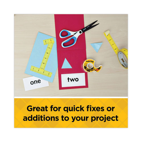 Image of Scotch® 665-2P34-36 Double-Sided Tape, 3" Core, 0.75" X 36 Yds, Clear, 2/pack