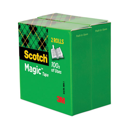 Image of Scotch® 810-2P34-72 Magic Tape Refill, 3" Core, 0.75" X 72 Yds, Clear, 2/pack