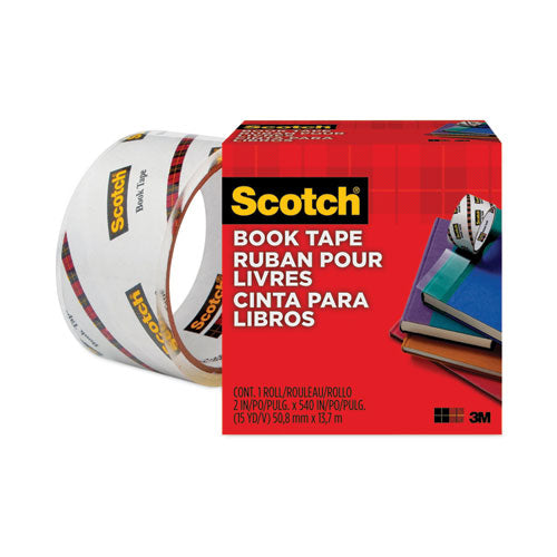 Image of Scotch® 845 Book Tape, 3" Core, 2" X 15 Yds, Clear