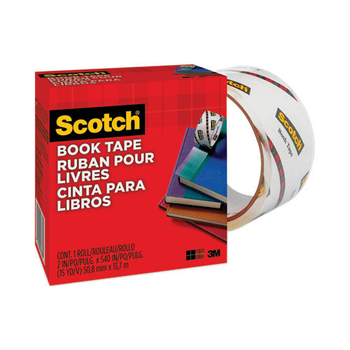Image of Scotch® 845 Book Tape, 3" Core, 2" X 15 Yds, Clear