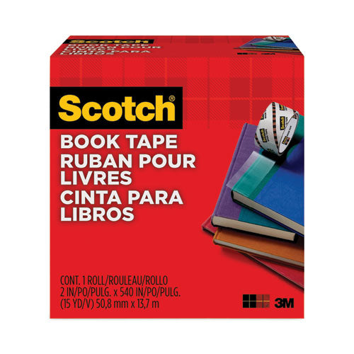 Image of Scotch® 845 Book Tape, 3" Core, 2" X 15 Yds, Clear