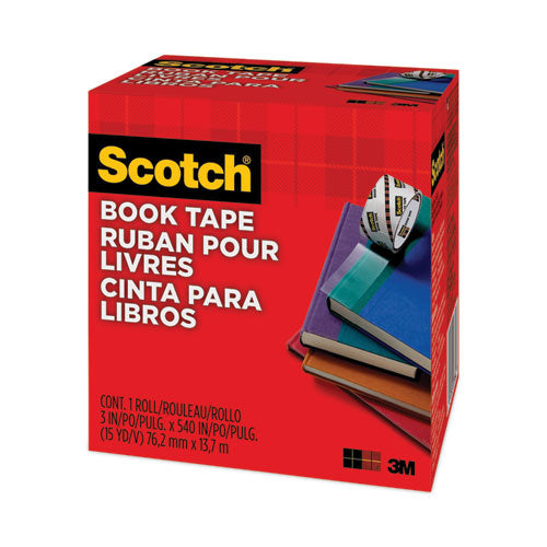 Image of Scotch® 845-300 Book Tape, 3" Core, 3" X 15 Yds, Clear