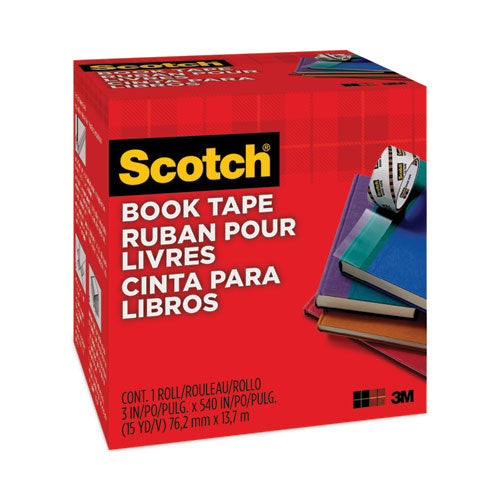 Image of Scotch® 845-300 Book Tape, 3" Core, 3" X 15 Yds, Clear