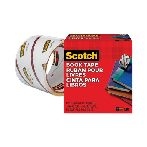 Image of Scotch® 845-300 Book Tape, 3" Core, 3" X 15 Yds, Clear