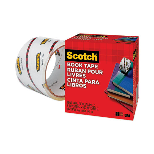 Image of Scotch® 845-300 Book Tape, 3" Core, 3" X 15 Yds, Clear