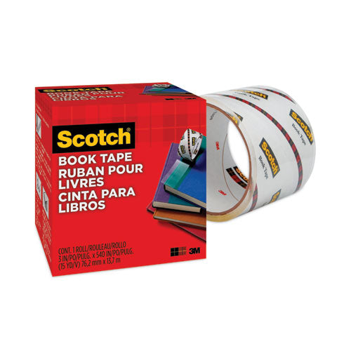Image of Scotch® 845-300 Book Tape, 3" Core, 3" X 15 Yds, Clear