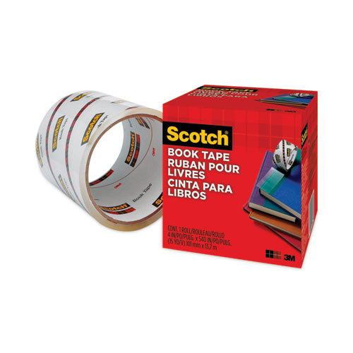 Image of Scotch® 845-400 Book Tape, 3" Core, 4" X 15 Yds, Clear