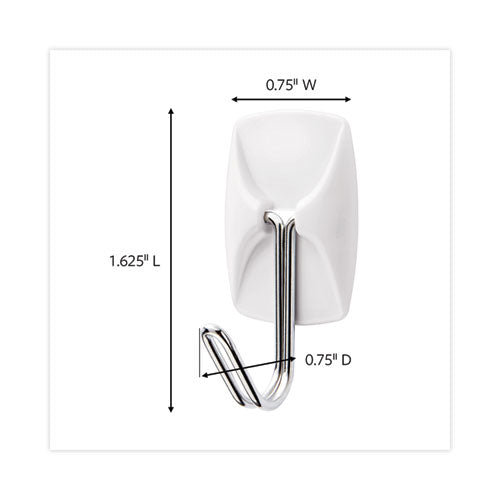 Image of Command 17067-MPES Small Toggle-Wire Hooks, Metal Wire, Silver, Supports 0.5 lb, 28/Pack