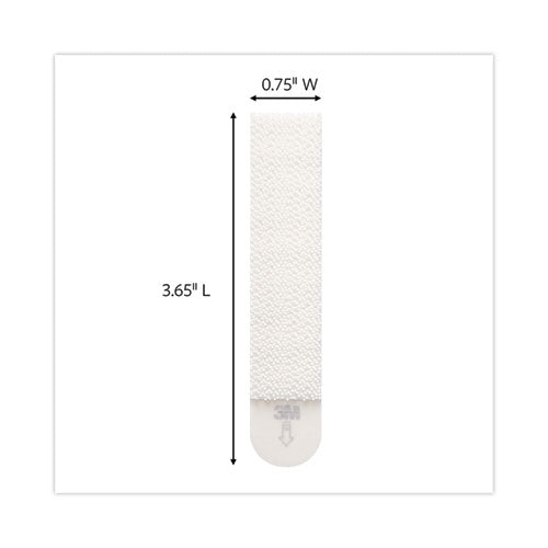 Image of Command 17206-S120NA Damage-Free Hanging Picture Hanging Strip Pairs, Holds Up to 3.75 lb, Large: 0.75" x 3.65", White, 120/Pack