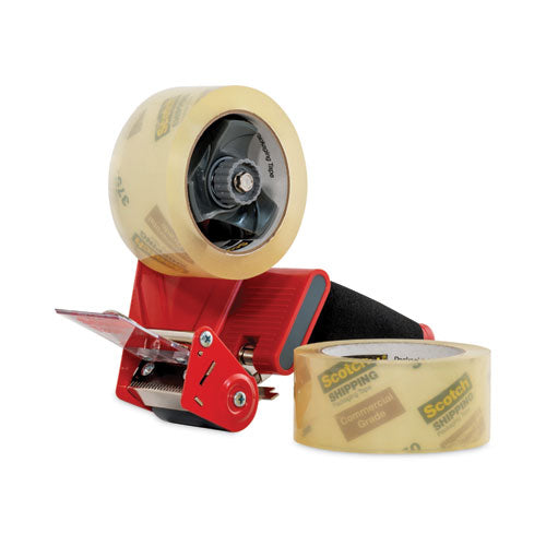 Image of Scotch® 3750-2-ST Packaging Tape Dispenser With Two Rolls Of Tape, 3" Core, For Rolls Up To 0.75" X 60 Yds, Red