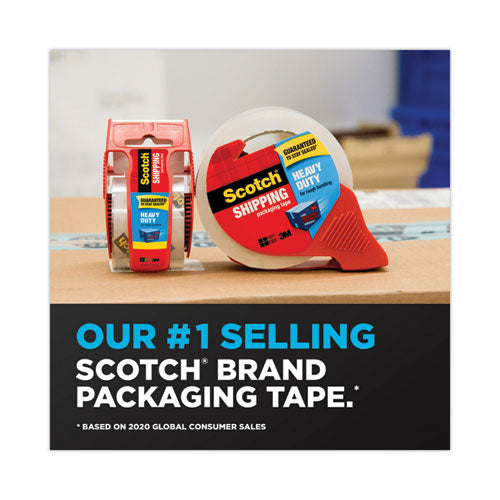 Image of Scotch® 3850-2-ST Packaging Tape Dispenser With Two Rolls Of Tape, 3" Core, For Rolls Up To 2" X 60 Yds, Red
