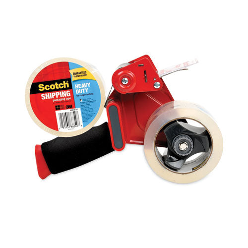 Image of Scotch® 3850-2-ST Packaging Tape Dispenser With Two Rolls Of Tape, 3" Core, For Rolls Up To 2" X 60 Yds, Red