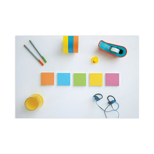 Image of Post-it® Notes Super Sticky 654-24SSAU-CP Pads in Energy Boost Collection Colors, Cabinet Pack, 3" x 3", 70 Sheets/Pad, 24 Pads/Pack