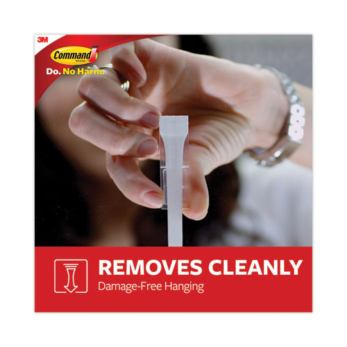 Image of Command 17003-3ES Large Utility Hooks, Plastic, White, Supports 5 lb, 3/Pack