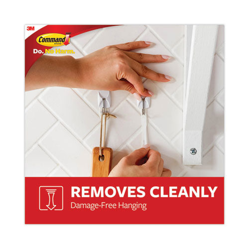 Image of Command 17067-9ES Small Toggle-Wire Hooks, Metal Wire, Silver, Supports 0.5 lb, 9/Pack