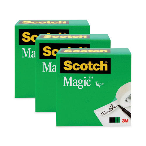 Image of Scotch® 810-72-3PK Magic Tape Refill, 3" Core, 1" X 72 Yds, Clear, 3/pack