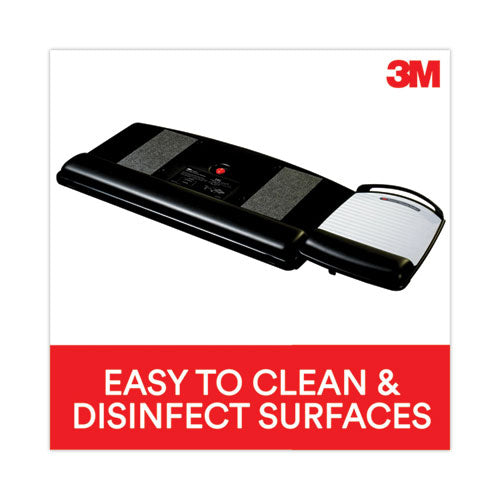 Image of 3M AKT80LE Knob Adjust Keyboard Tray With Highly Adjustable Platform, Black